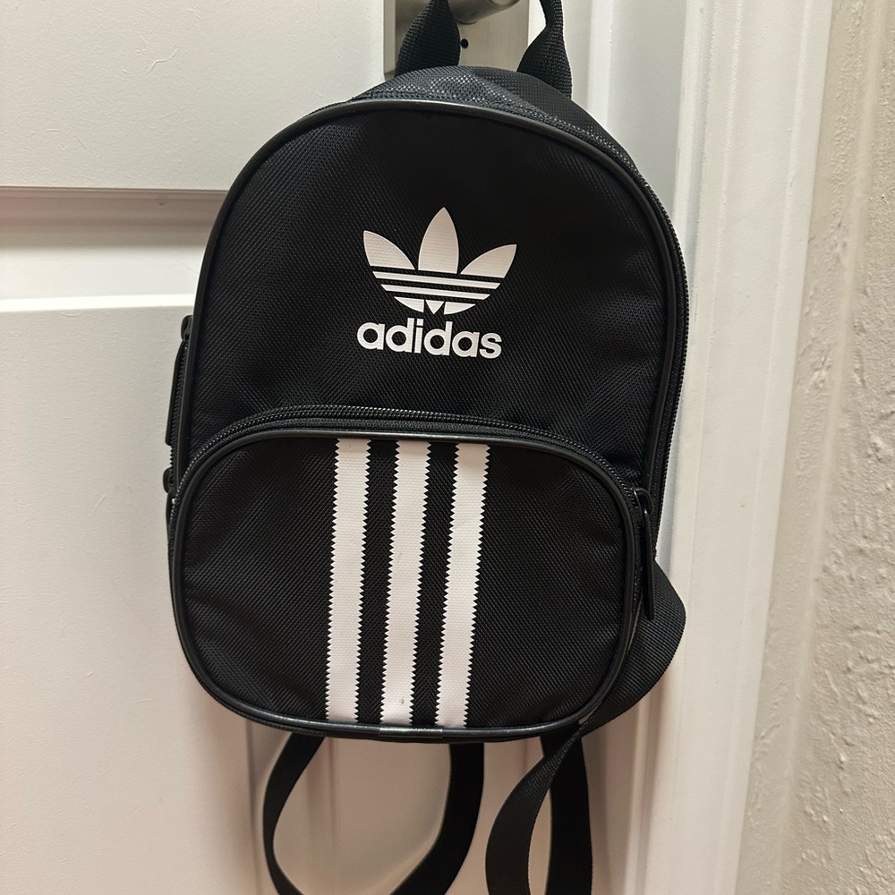 Adidas Black and White Santiago Mini Backpack - Picture 3 of 5